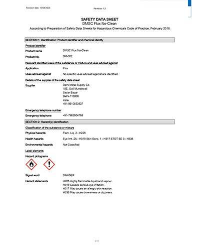No Clean Soldering Flux Safety